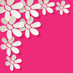 Blumen Karte rosa pink