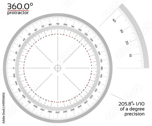 360 degree protractor 110 precision stock image and royalty free