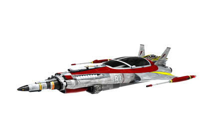 spaceship white background pose 5 © DM7