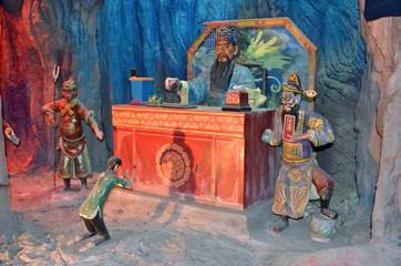 Fototapeta premium Ten Courts of hell in the Haw Par Villa Gardens in Singapore