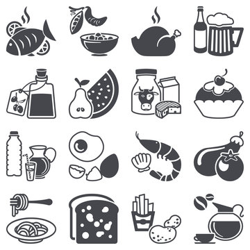 Icons set: Food and Drink