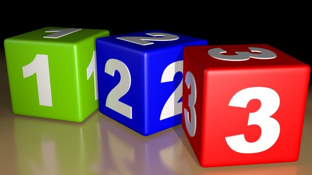 123 multicolor cubes