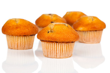 muffins, isolated on white background.