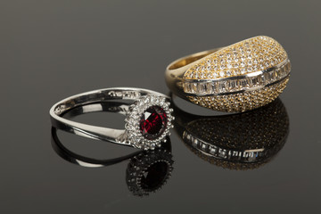 gold and silver ring