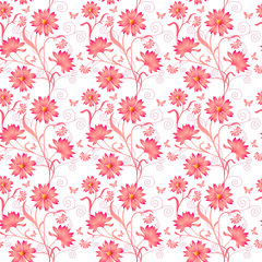 Obraz premium Elegance Seamless color pattern on background, vector illustrati