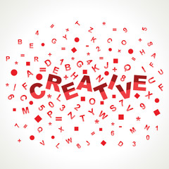 Creative word with in alphabets