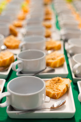 fried Bread with dried shredded pork Thai dessert