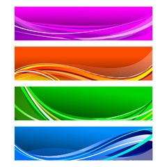 vector illustration of collection of colorful banner