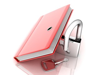 the red book with a lock