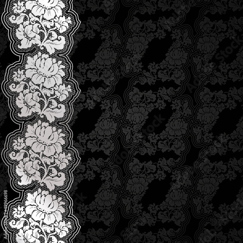 "Silver flowers on background" Stock image and royalty-free vector files on Fotolia.com - Pic