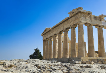 Parthenon temple in Acropolis at Athens, Greece