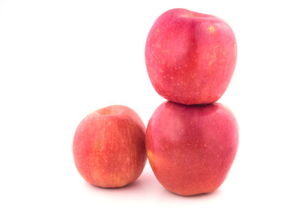 Three red apple