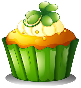 A cupcake for St. Patrick's Day