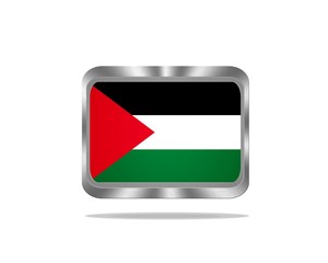 Metal Palestine flag.