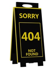 404 error sign
