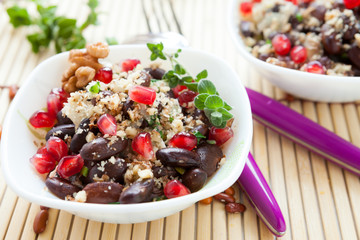 Georgian lobio, beans with peanut sauce
