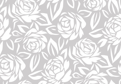 Seamless abstract rose flower background