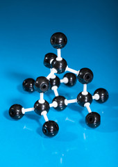 Model of graphite molecular structure