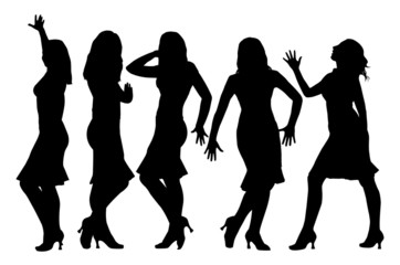 Fototapeta premium Beautiful girls posing