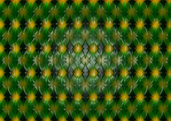 Retro repeating plastiv oval pattern