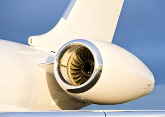 Jet Engine on a Private Plane - Bombardier