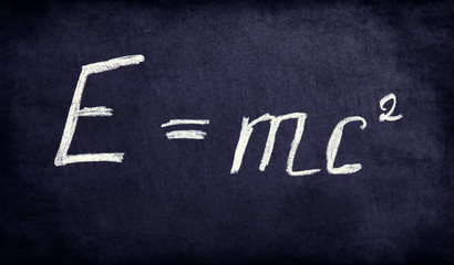 Calculation in physics in retro photo style.
