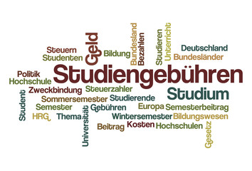 Studiengeb&uuml;hren Word Cloud