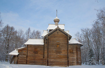 Old church of St. Nicolas (circa XVII c.). Novgorod, Russia