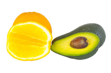Orange and avocado