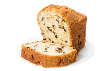 Fruit-Cake on white
