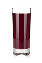 Glass of grape juice