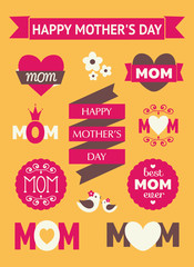 Mother's Day Design Elements
