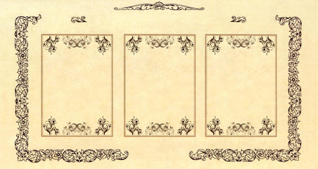 flower retro paper