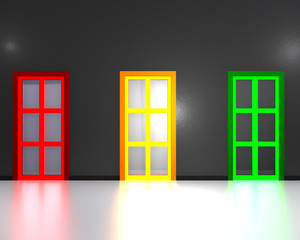 Illustration abstract 3D - Choice