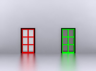 Illustration abstract 3D - Choice