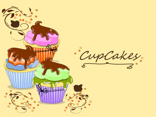 Cupcake, Muffin Karte