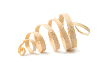 Wood chips isolated