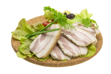 Bacon with vegetables