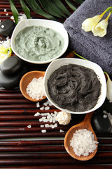 Composition with cosmetic clay for spa treatments,