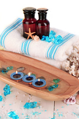 Sea spa elements close up