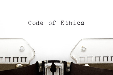 Code of Ethics Typewriter
