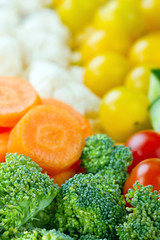 Healthy vegetables closeup