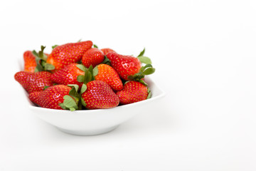 Strawberries in a small bowl