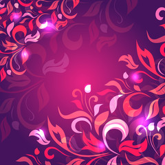 background from petals of purple, pink color