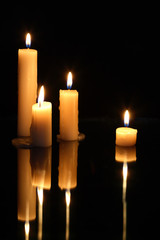 Candles On Dark