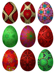 Set of Easter eggs 2
