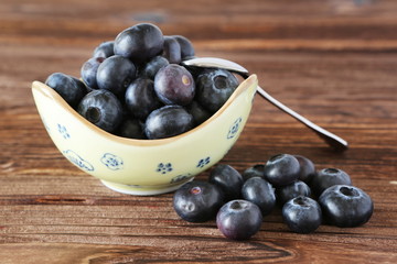 ripe blueberries