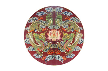 chinese dragon on door