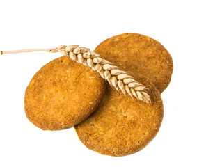 grain biscuits isolated