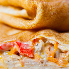 Roll made of Smoked Salmon